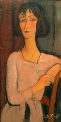 Marguerite, zittend